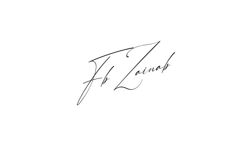 Fb Zainab name signature